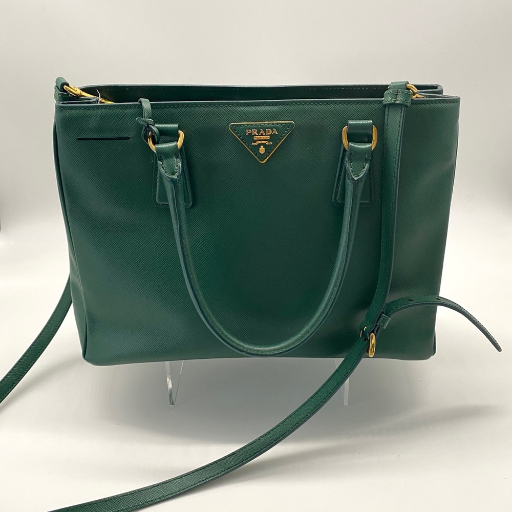 PRADA GALLERIA SEFFIANO GREEN